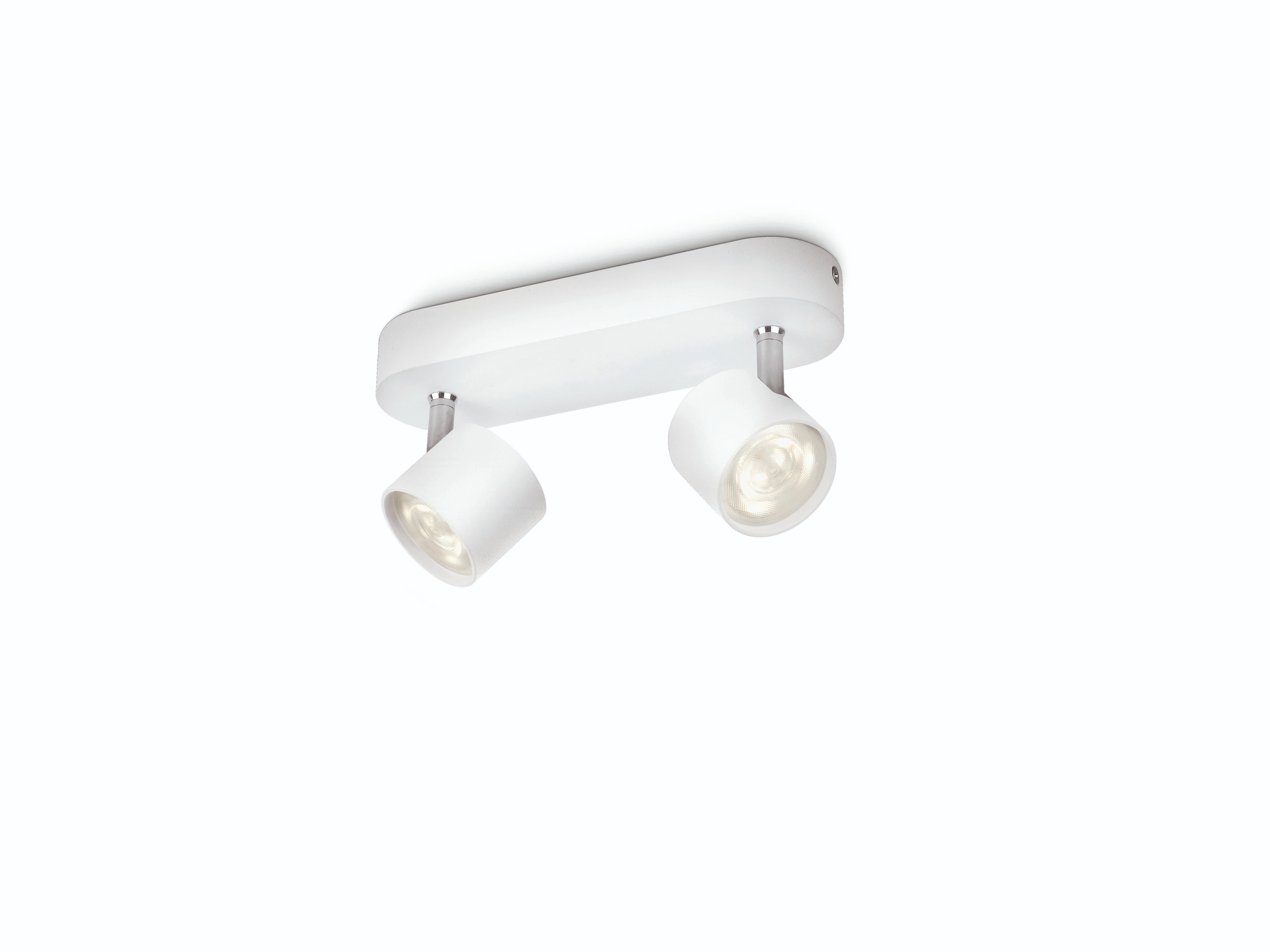 Philips Star spot plafond/mur - 2 têtes - blanc