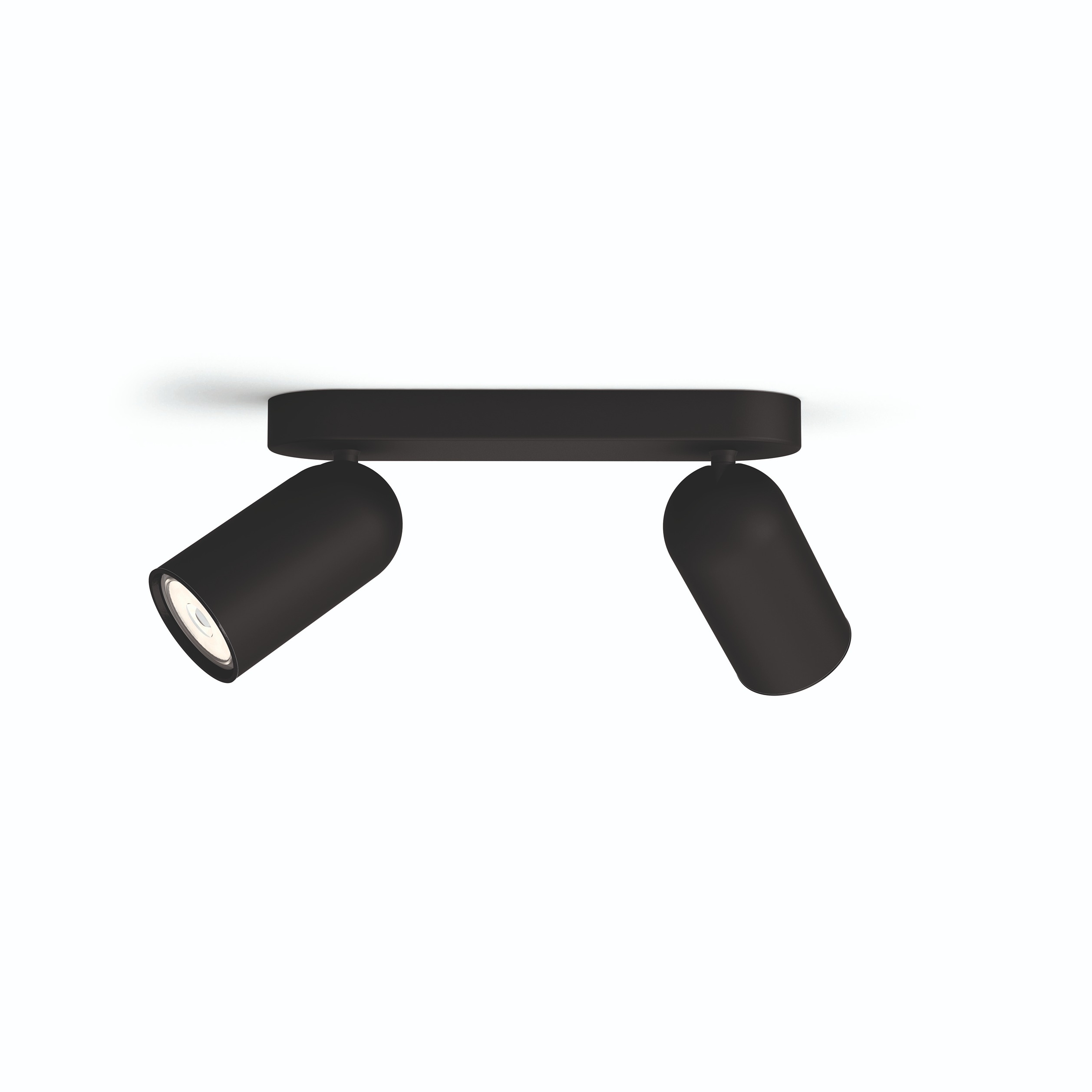 Philips Pongee spot plafond/mur - 2 têtes - noir