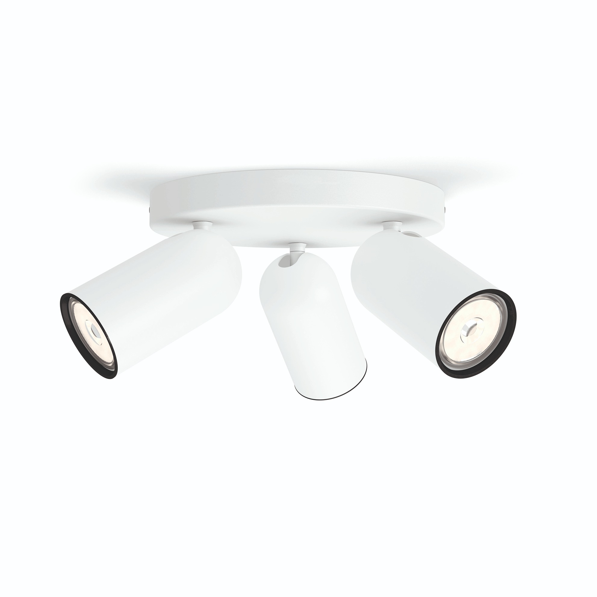 Philips Pongee spot plafond/mur - 3 têtes - blanc