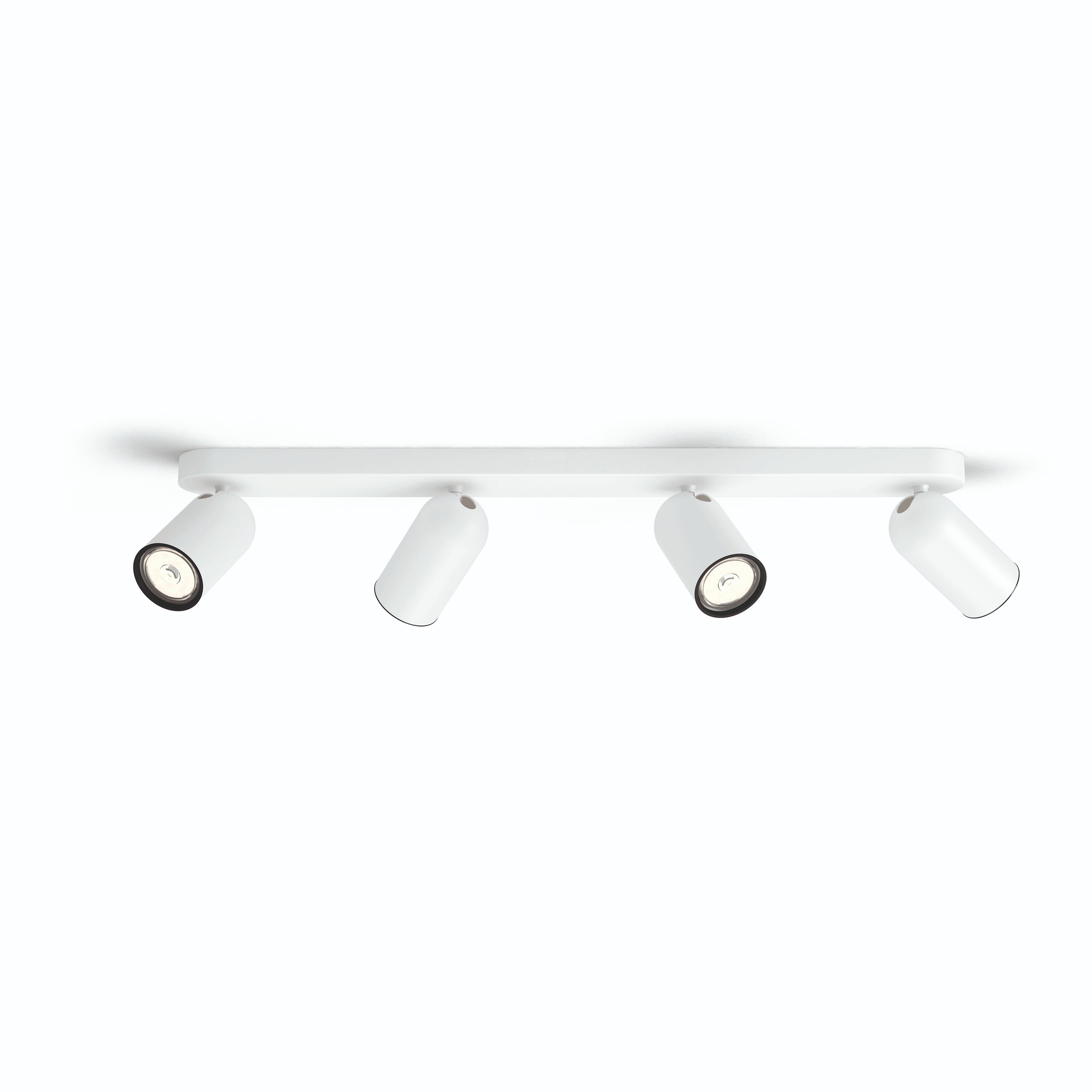 Philips Pongee spot plafond/mur - 4 têtes - blanc