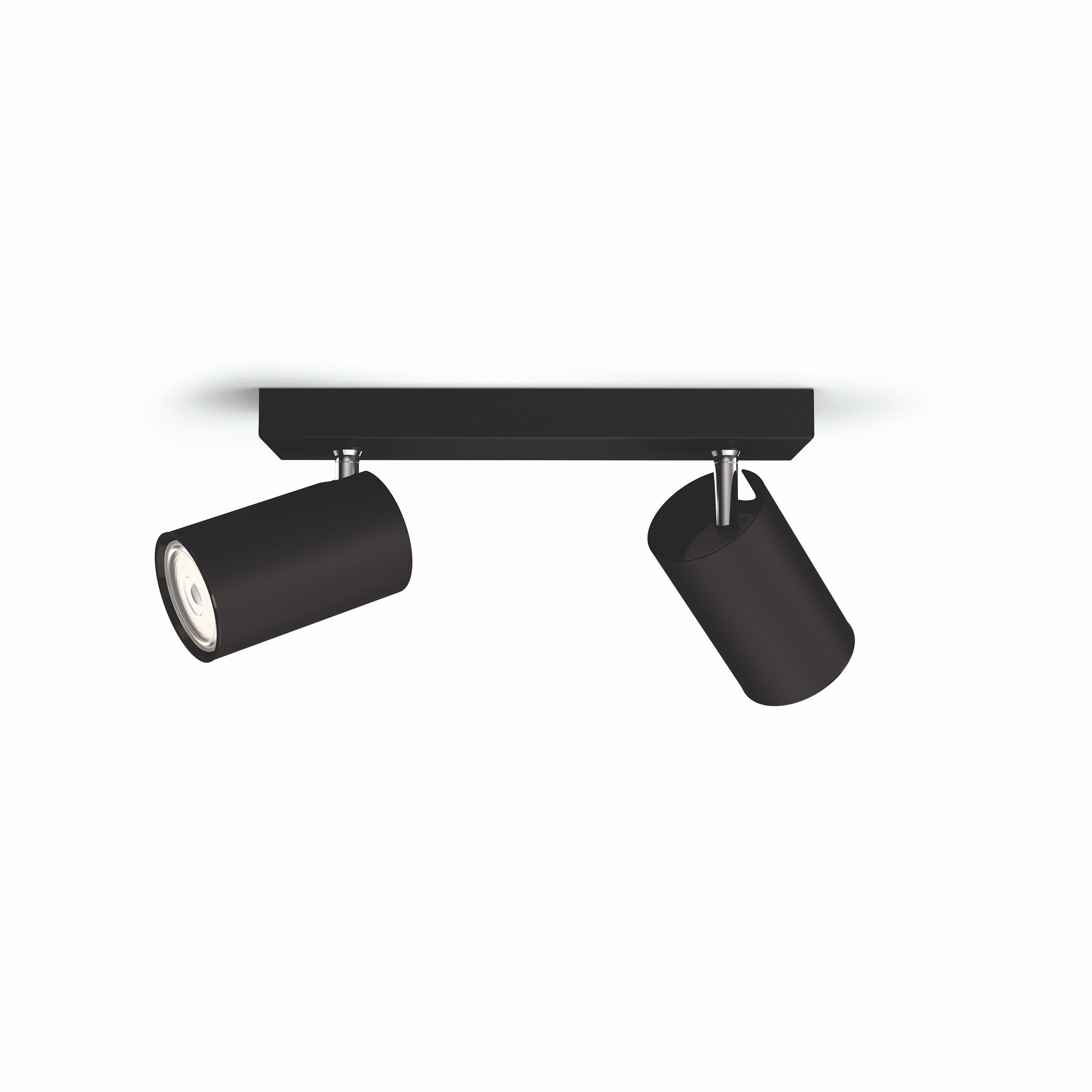 Philips Kosipo spot plafond/mur - 2 têtes - noir