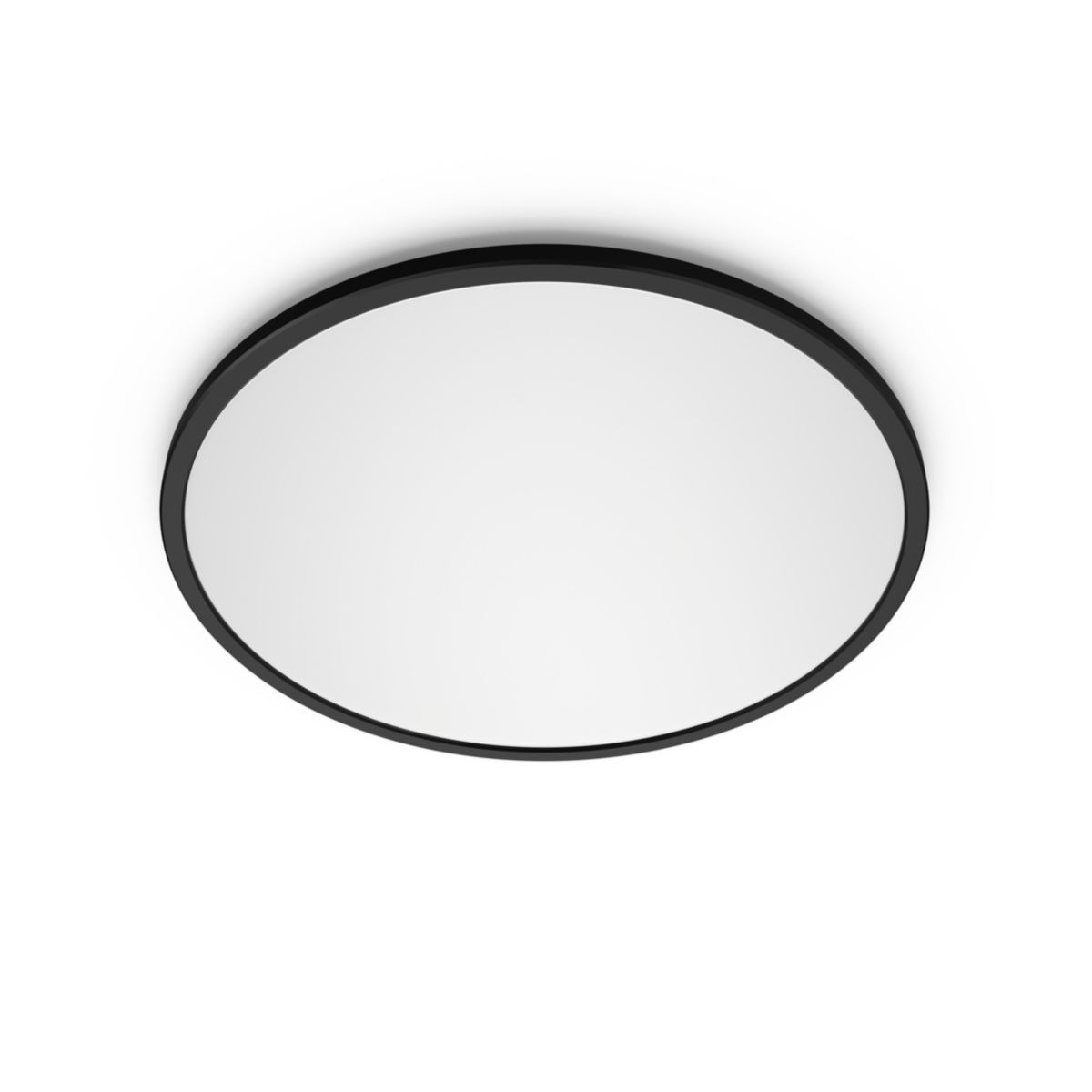 Philips Superslim plafonnier - noir -  grand - blanc chaud - 18 W