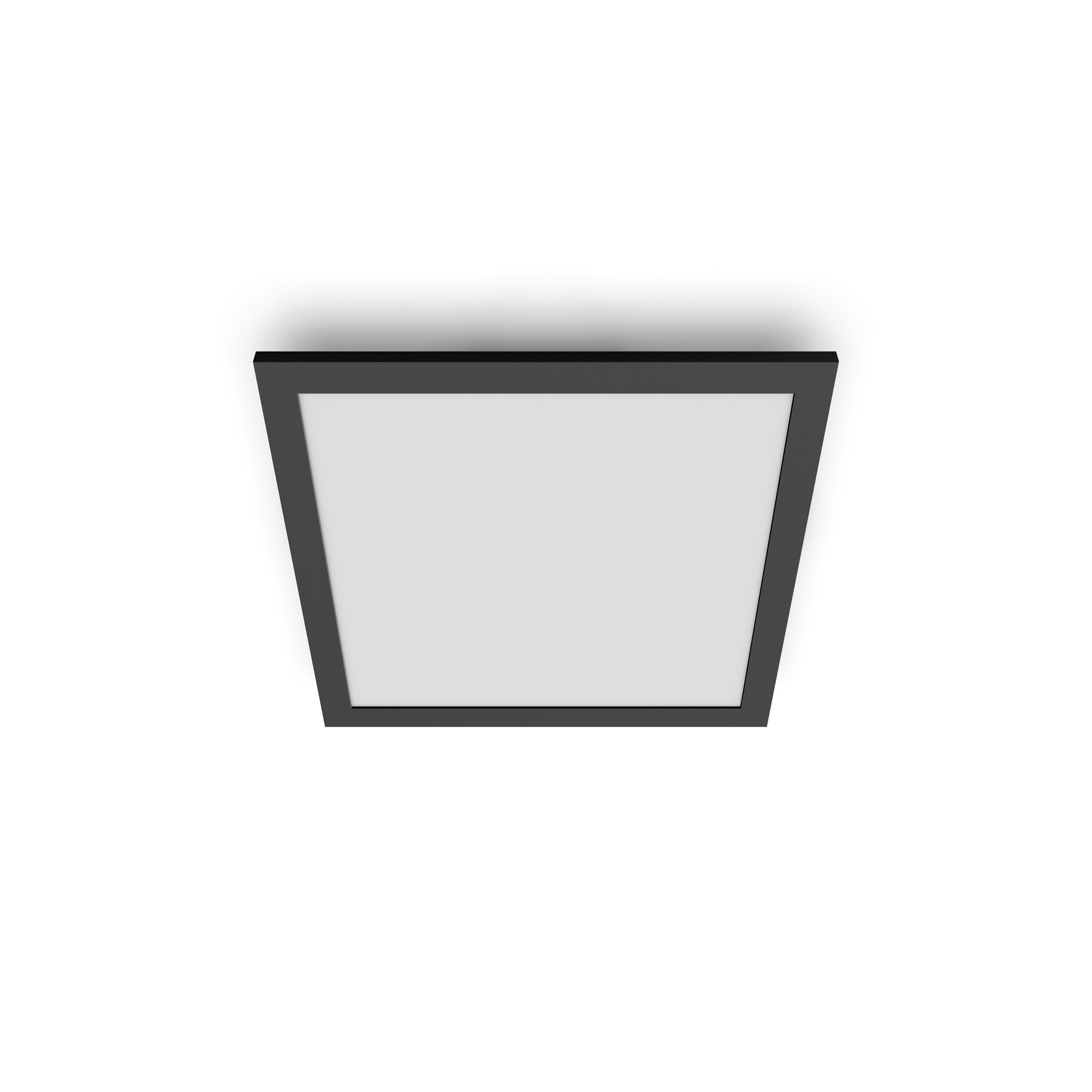 Philips Touch plafondlamp- zwart - vierkant - 12 W