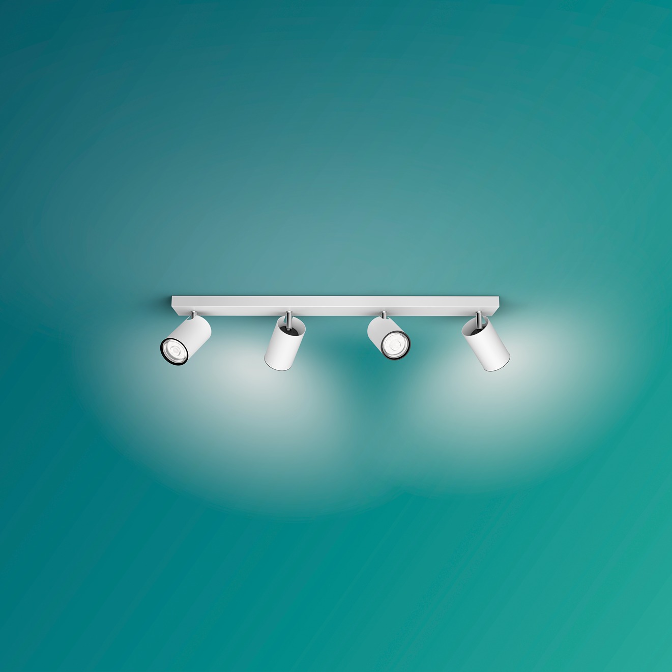 Philips Kosipo spot plafond/mur - 4 têtes -blanc