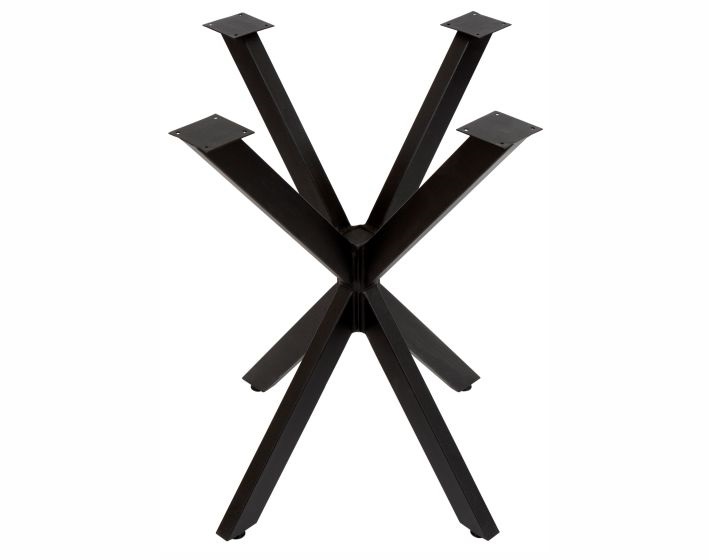Pied de table modèle Lexileg Diamond H71 61x61cm profil 50x30mm noir (RAL9005)