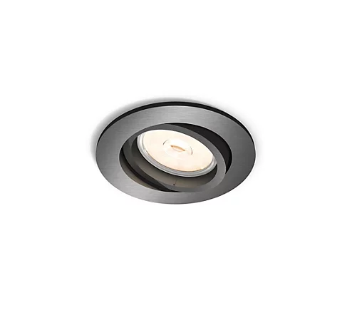 Philips Donegal spot encastré - 1 tête - gris - rond