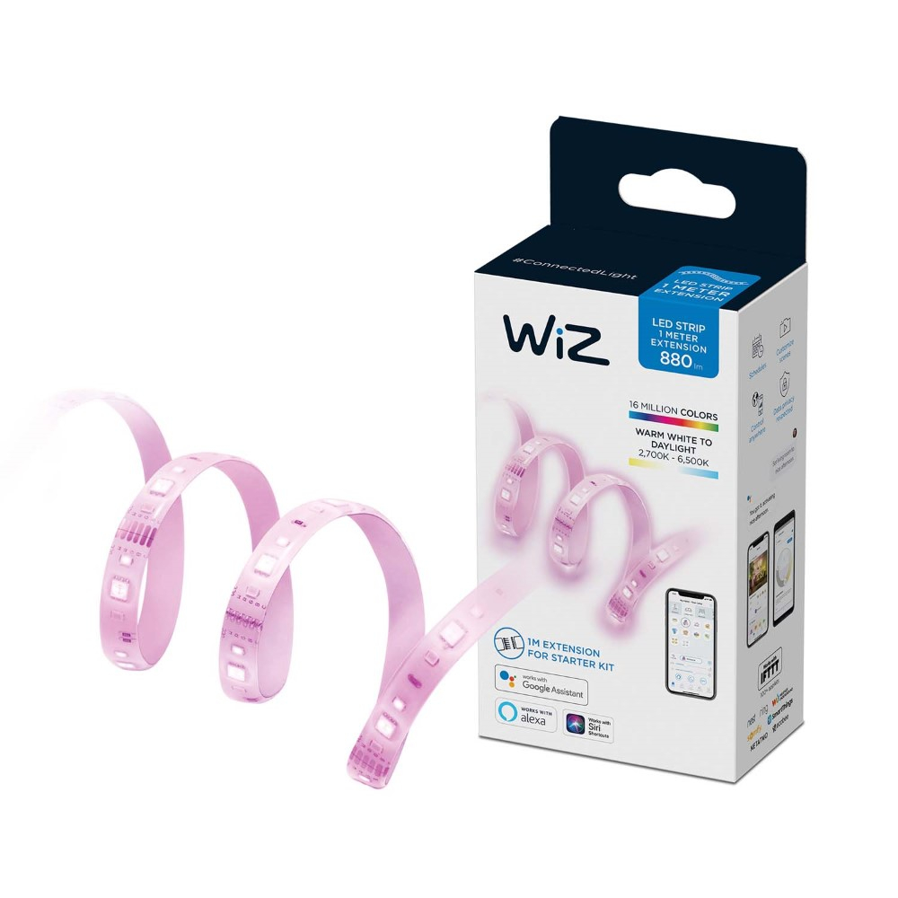 WiZ Lichtstrip Uitbreidingset - Ampoule LED intelligente - Lumière blanche et colorée - Wi-Fi