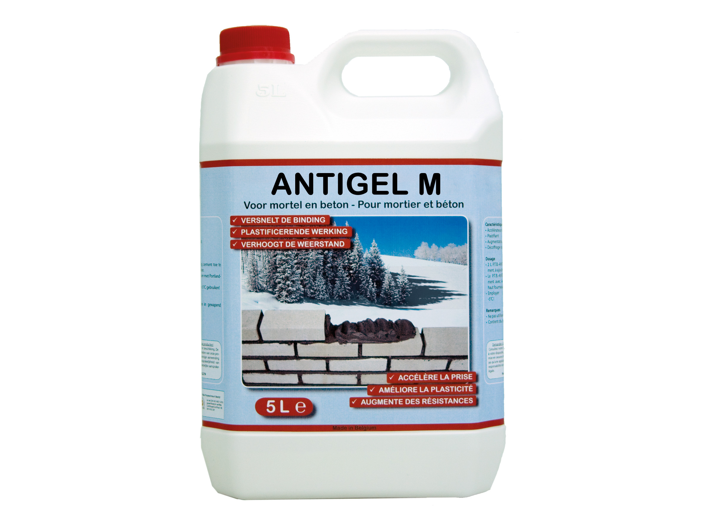 Compaktuna® Antigel M 5L - Antigel pour mortier et béton