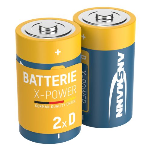Ansmann X-Power alkaline batterij Mono D - LR20 - 1.5V (2 stuks)