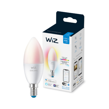 WiZ Kaarslamp - Ampoule LED intelligente - Lumière blanche et colorée - E14 - 40W - mat - Wi-Fi