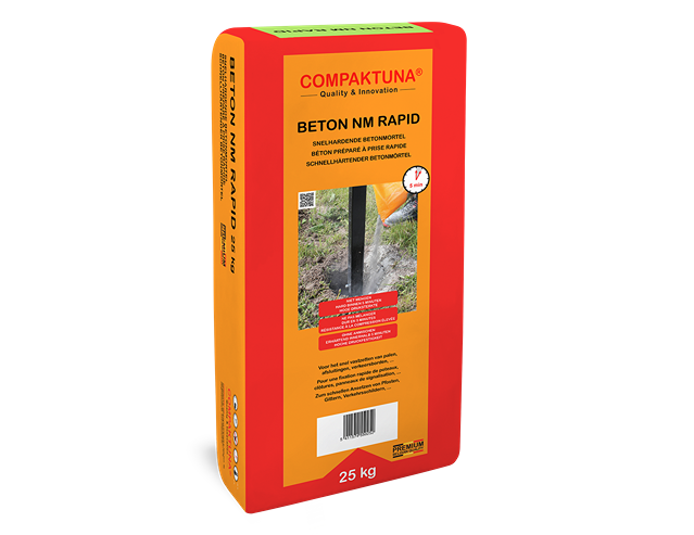 Compaktuna® Beton NM Rapid 25kg - Snelhardende betonmortel