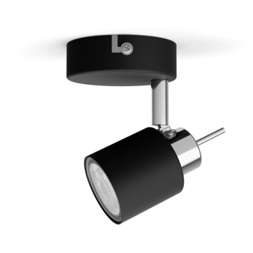 Philips Meranti spot plafond/mur - 1 tête - noir