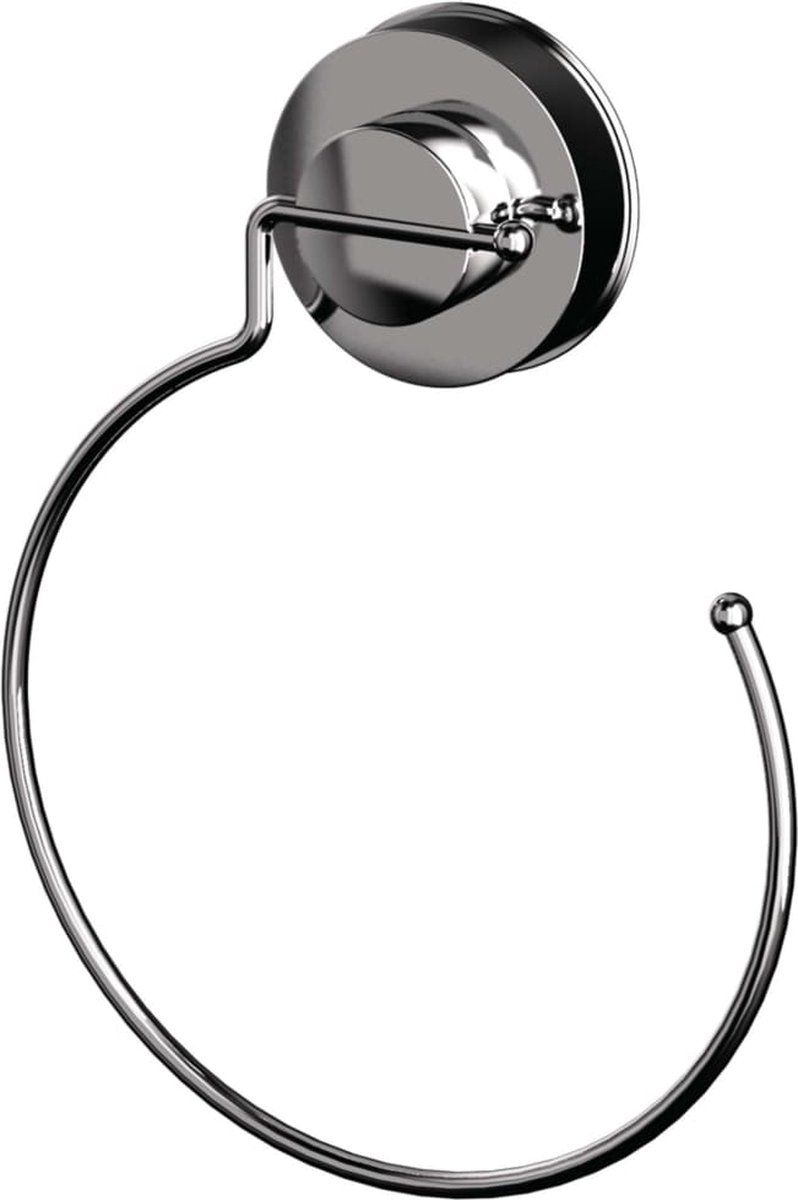 Ridder handdoekring met zuignap chroom