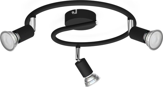 Philips Limbali spot plafond/mur - 3 têtes - noir
