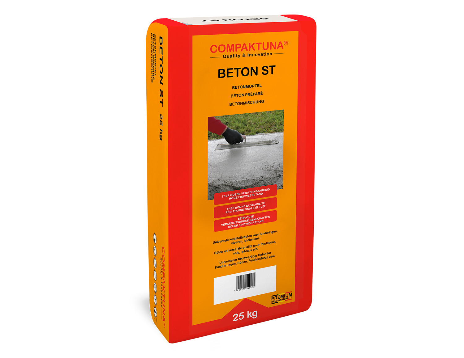 Compaktuna® Beton ST 25kg - Gebruiksklare betonmortel