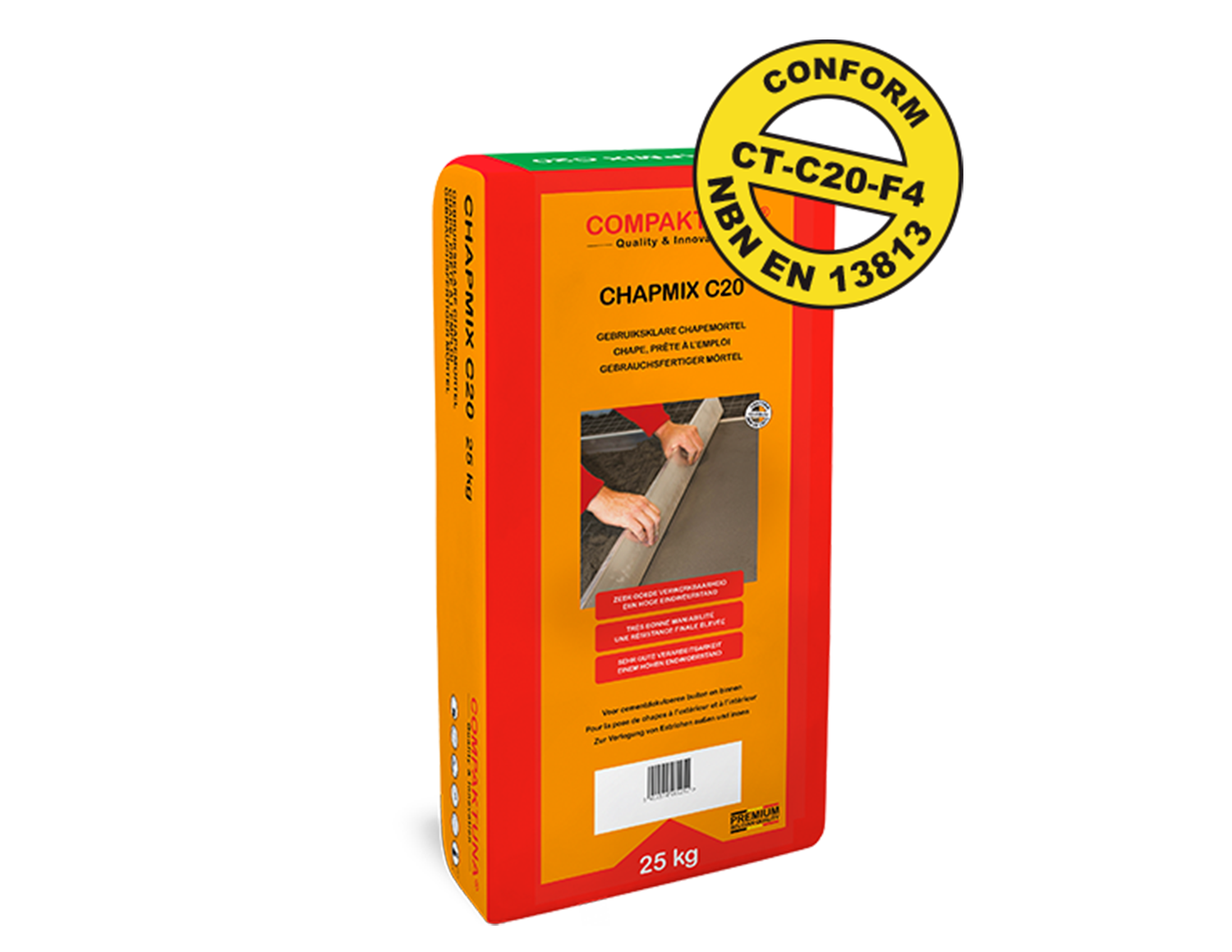 Compaktuna® Chapmix C20 25kg - Gebruiksklare chapemortel