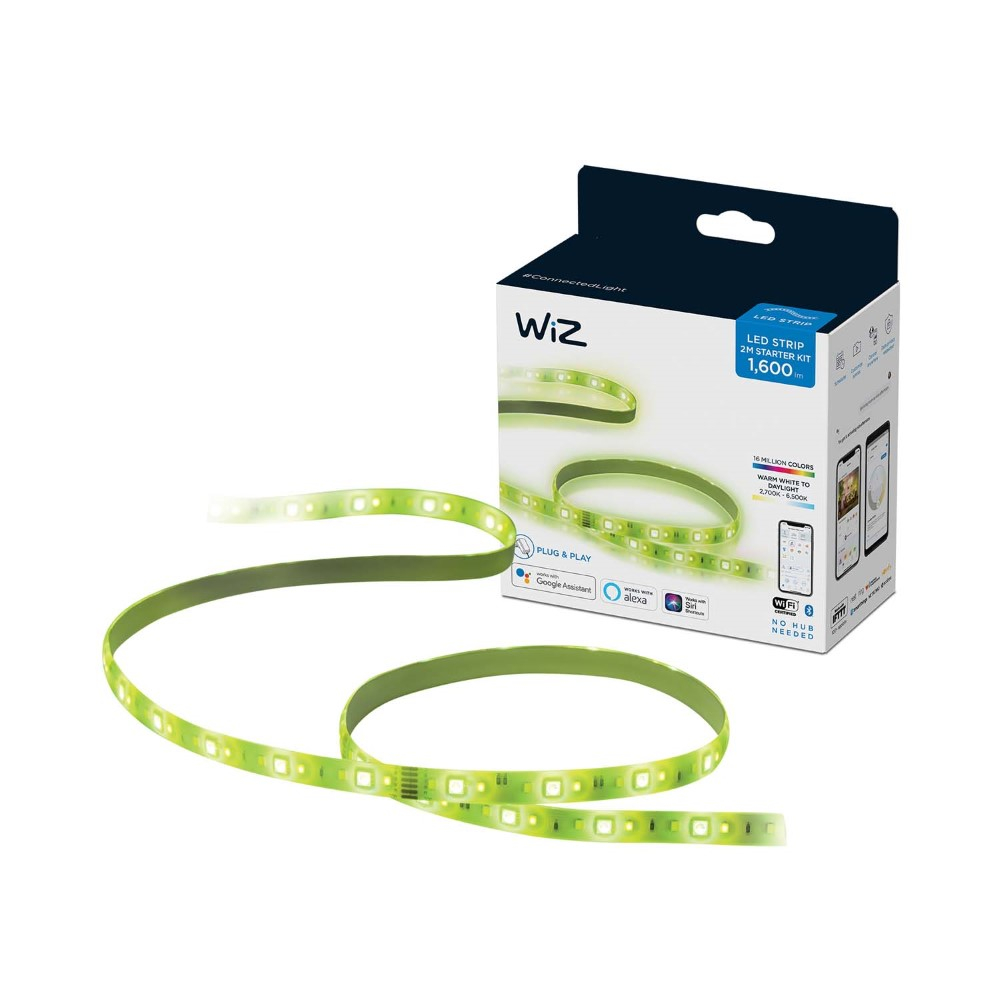 WiZ Lichtstrip Starterset - Ampoule LED intelligente - Lumière blanche et colorée - Wi-Fi