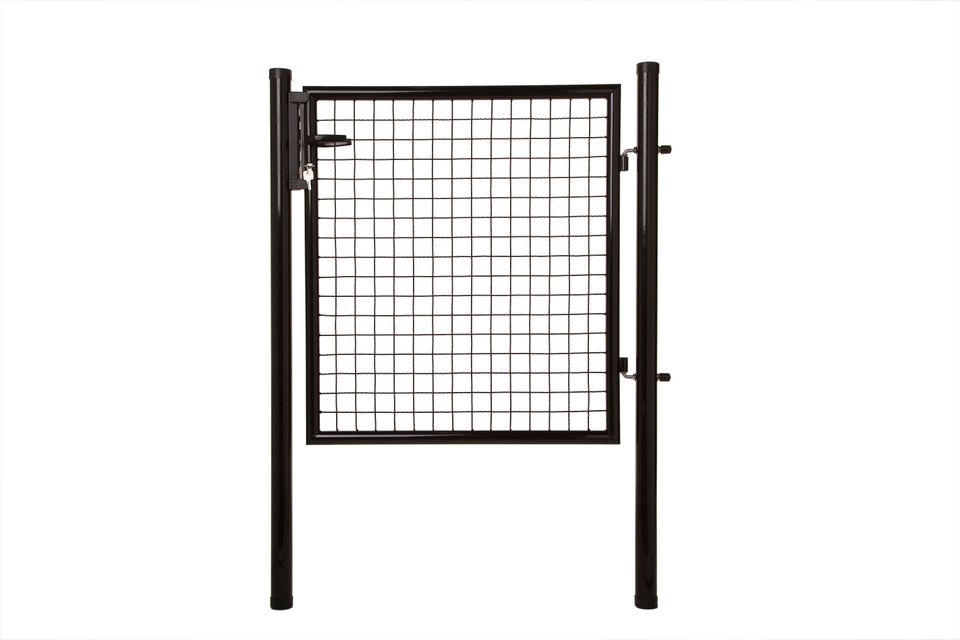 Giardino poort met slot zwart gecoat 100x100cm