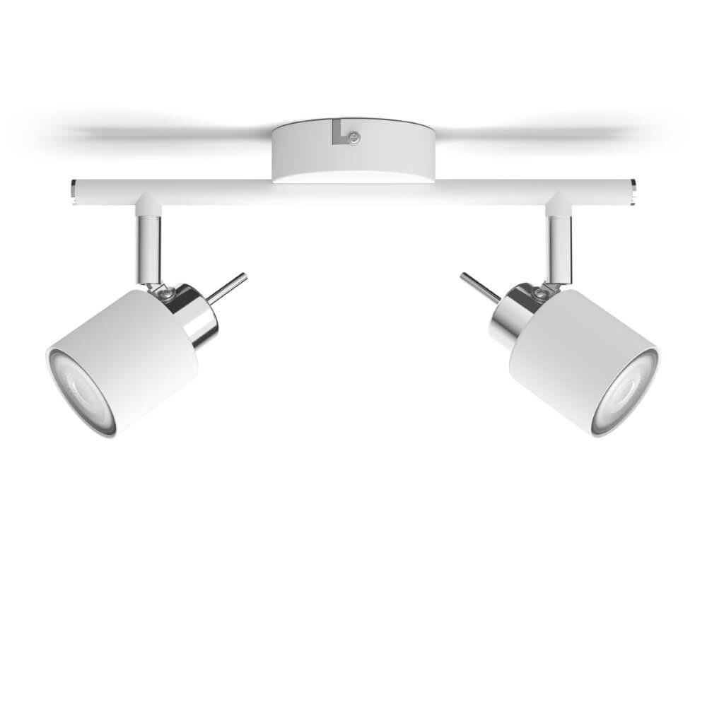 Philips Meranti spot plafond/mur - 2 têtes - blanc