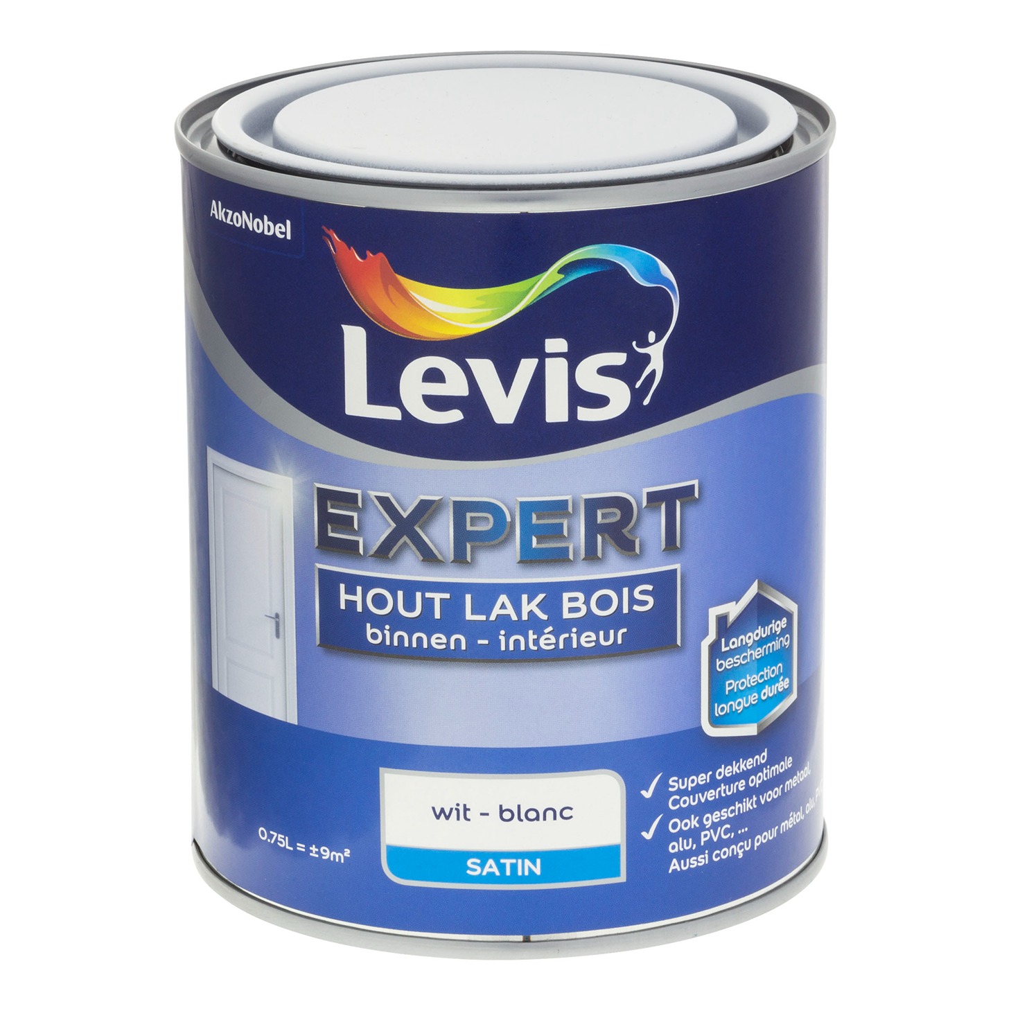 Levis Expert Lak Bois Intérieur Satin 0.75l Blanc