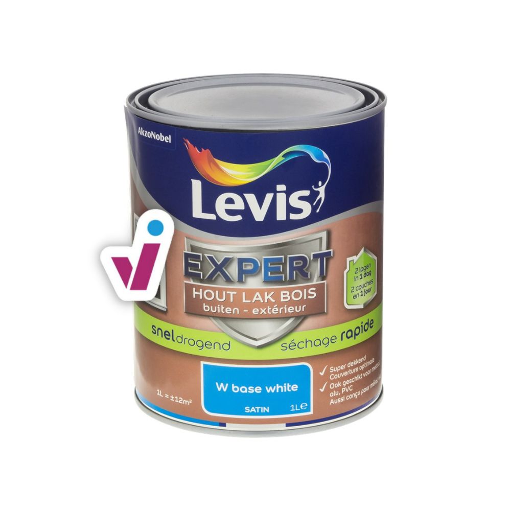 Levis Expert Houtlak Buiten Sneldrogend Satin M Base 1L