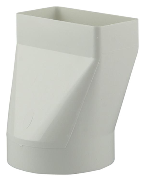 Renson PVC verbindingsstuk rond/rechthoekig 7021 wit 110x55mm-Ø100mm