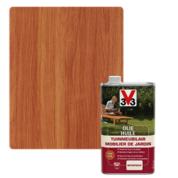 V33 Huile Mobilier De Jardin Teck Mat 1L