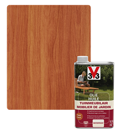 V33 Huile Mobilier De Jardin Teck Mat 0,5L
