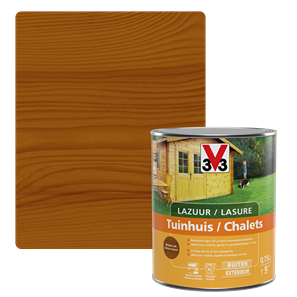 V33 Lasure Chalets Chêne Moyen Satiné 0,75L