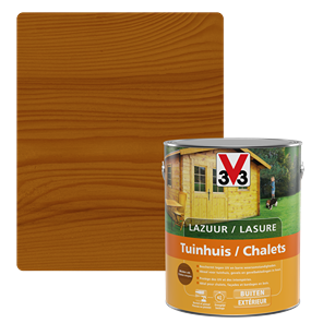 V33 Lasure Chalets Chêne Moyen Satiné 2,5L