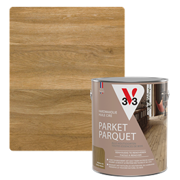 V33 Huile Cire Parquet Deco Chêne Moyen Mat 2,5L