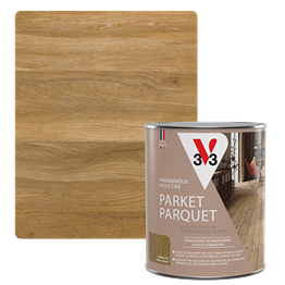 V33 Huile Cire Parquet Deco Chêne Moyen Mat 1L