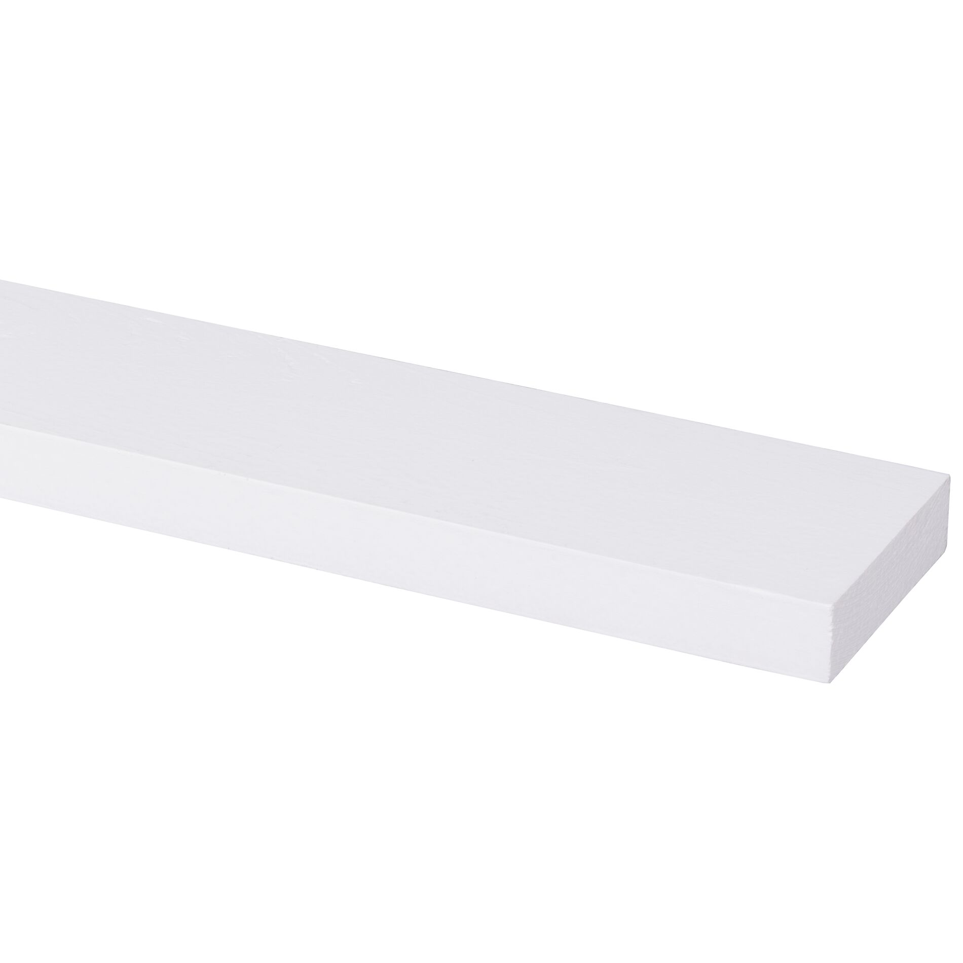 Schaaflat grenen gegrond wit 18x69mm - 270cm