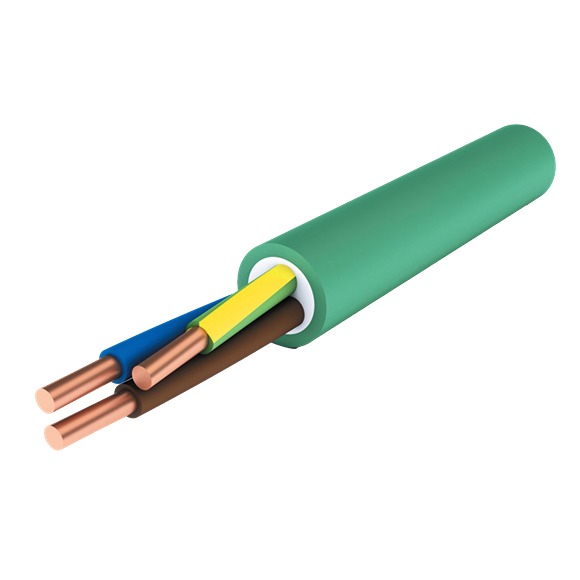 Kabel XGB CCA Halogeenvrij 3G1.5 50m Groen