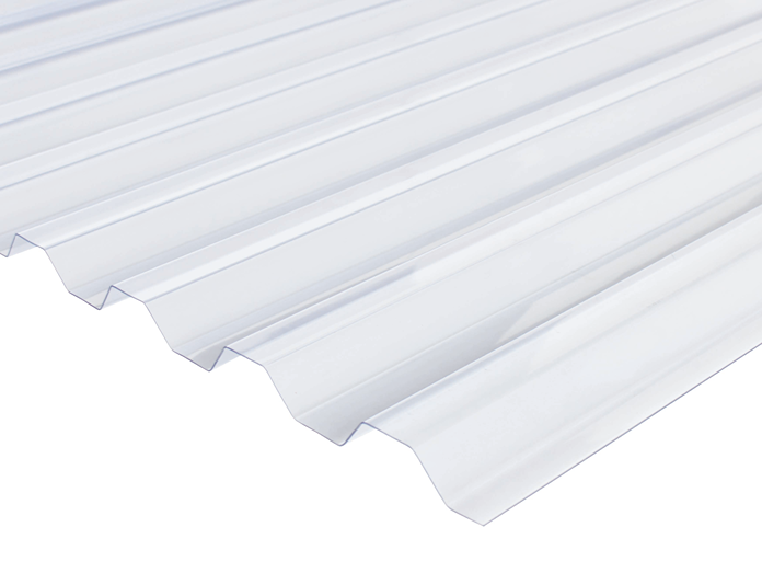 Golfplaat Greca PVC transparant 76/18 305cmx115cm