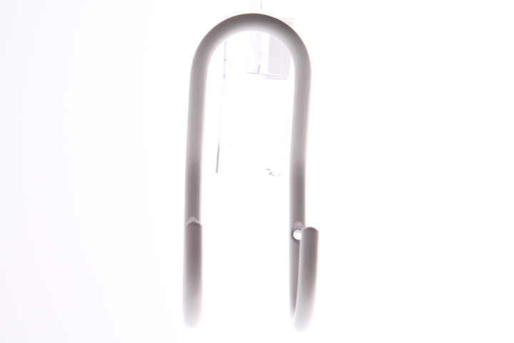 Portemanteau double acier / blanc 60x140x60