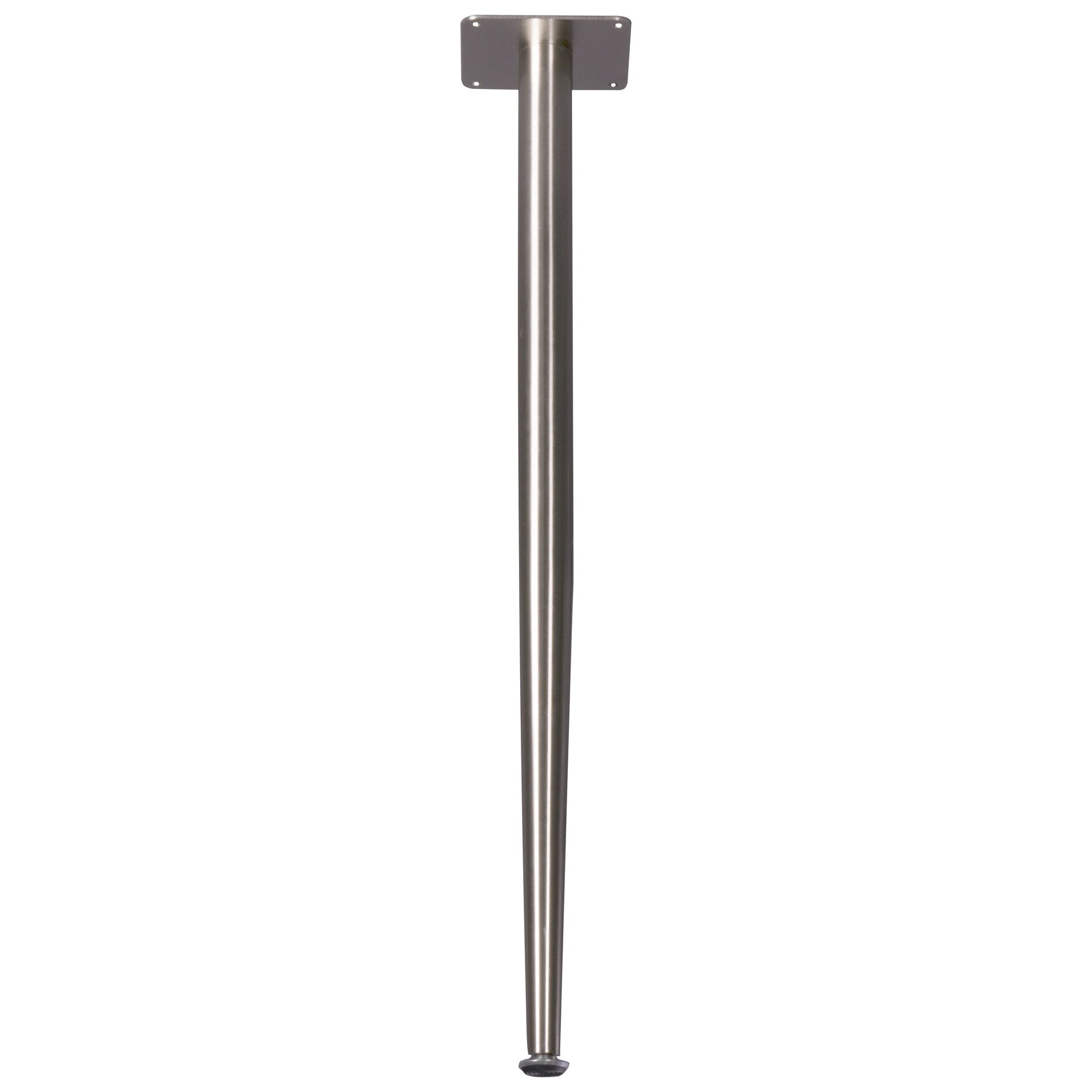 Pied conique inox look Ø18,5-Ø40mm,72cm