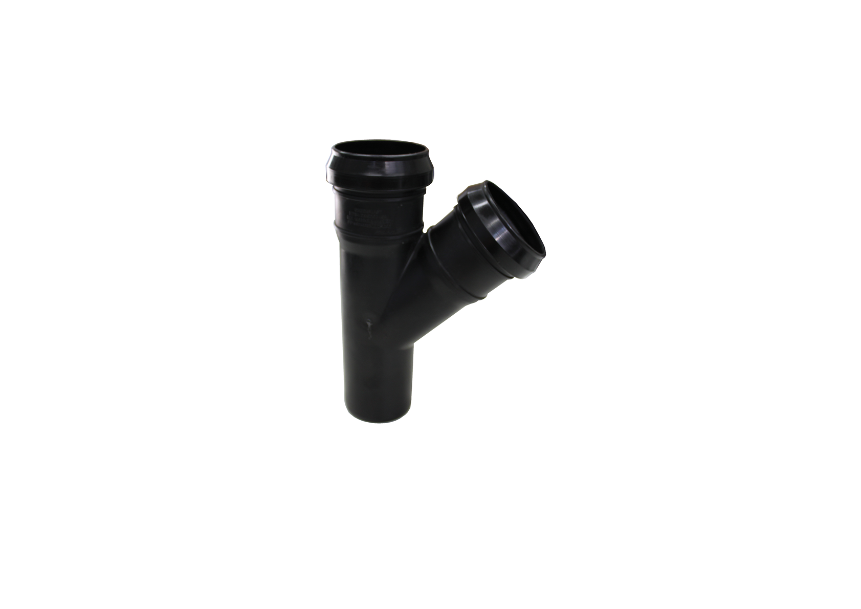 T-sanitaire Øpolypropylène Ø90mm - 45° noir M/F/F