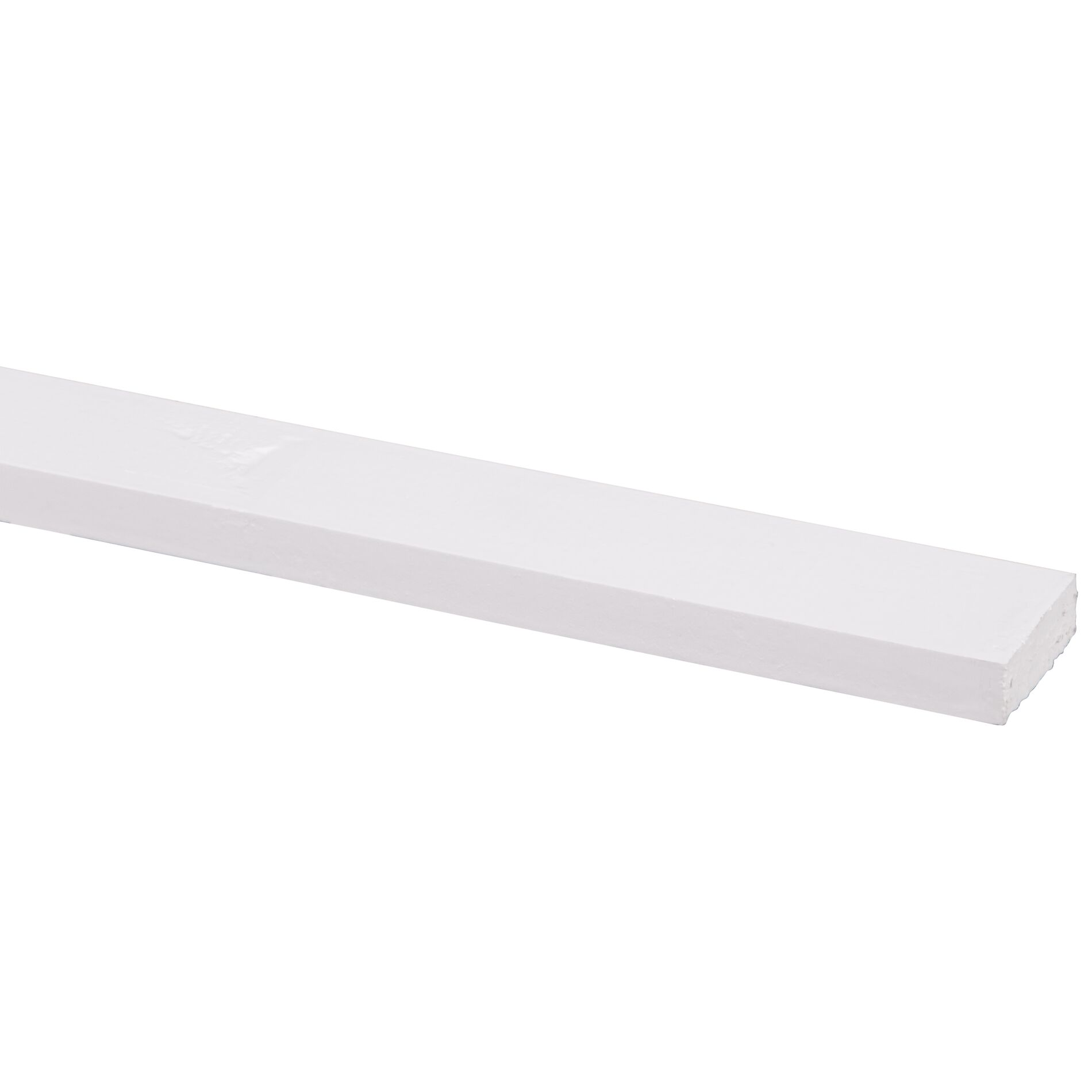 Schaaflat grenen gegrond wit 9,5x28mm - 270cm