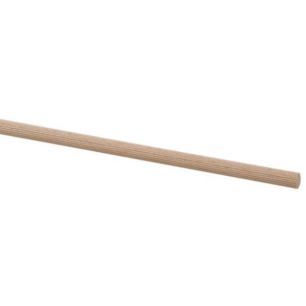 Bâton rond cannelé hêtre Ø10mm - 100cm