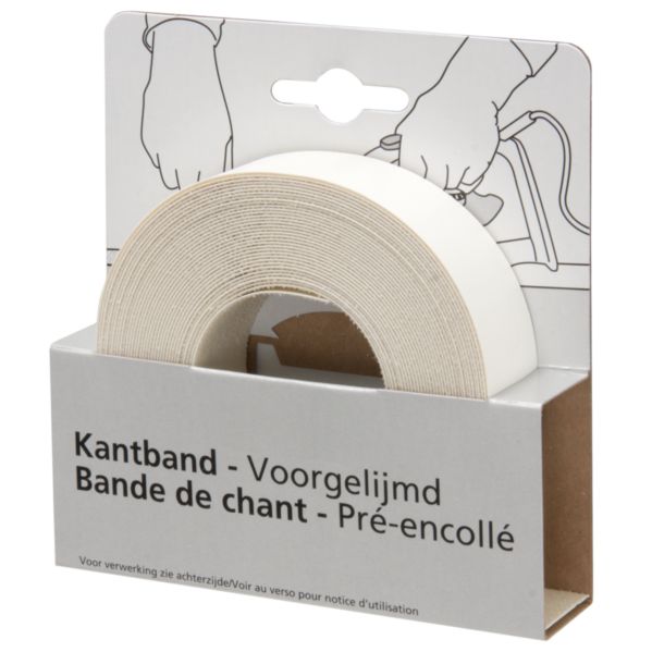 Chant panneau de meuble blanc structure 24mm 7,5m
