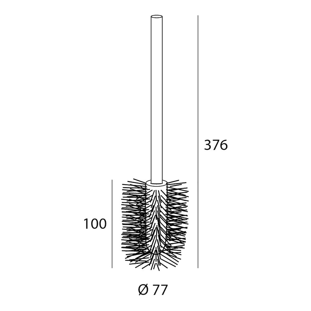 Tiger Pièce détachée - Brosse de WC universelle Chrome