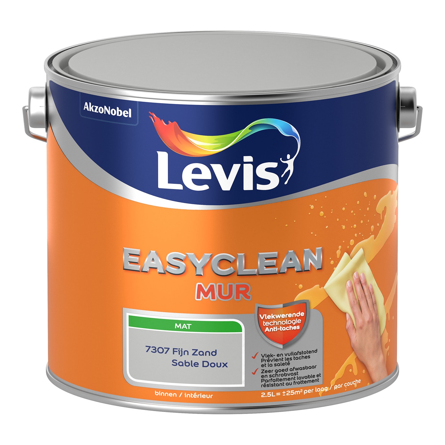 Levis Easyclean Mur Mat 2.5l Fijn Zand
