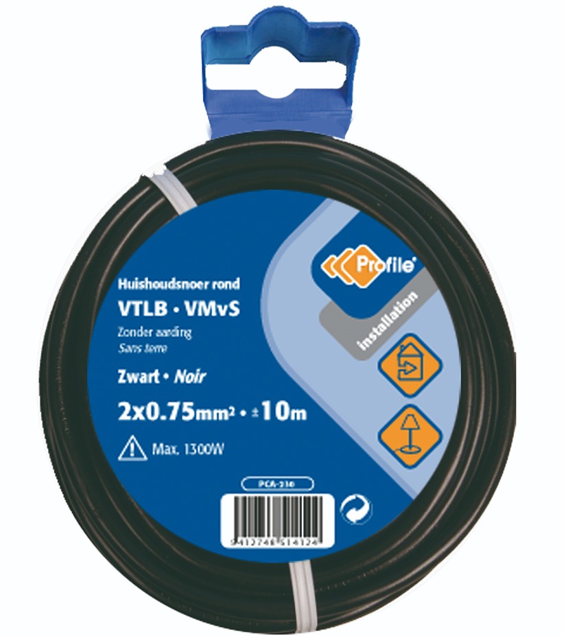 Profile Fil VTLB 2G 0,75mm² 10m noir