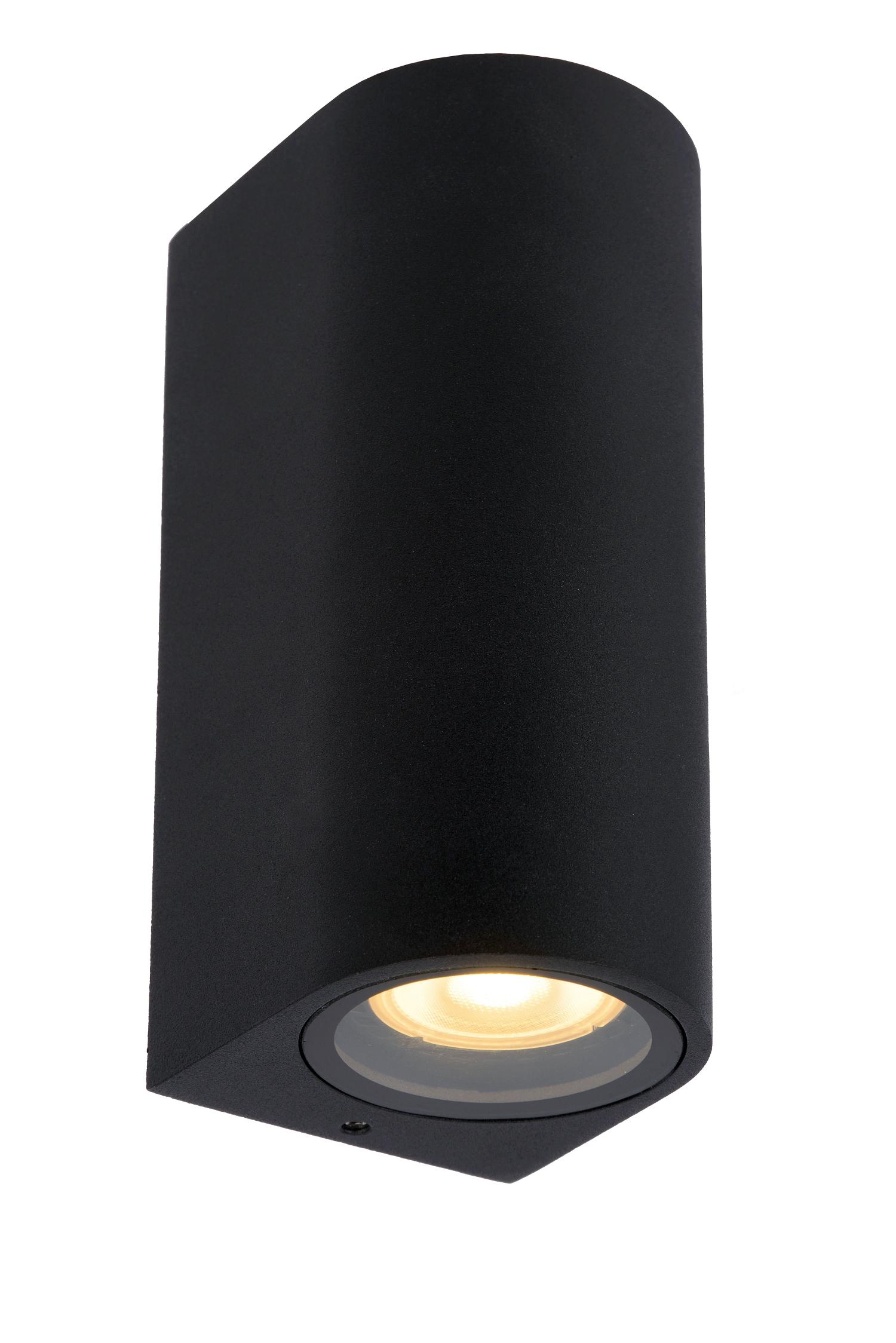 Lucide ZARO - Spot mural Extérieur - 2xGU10 - IP44 - Noir