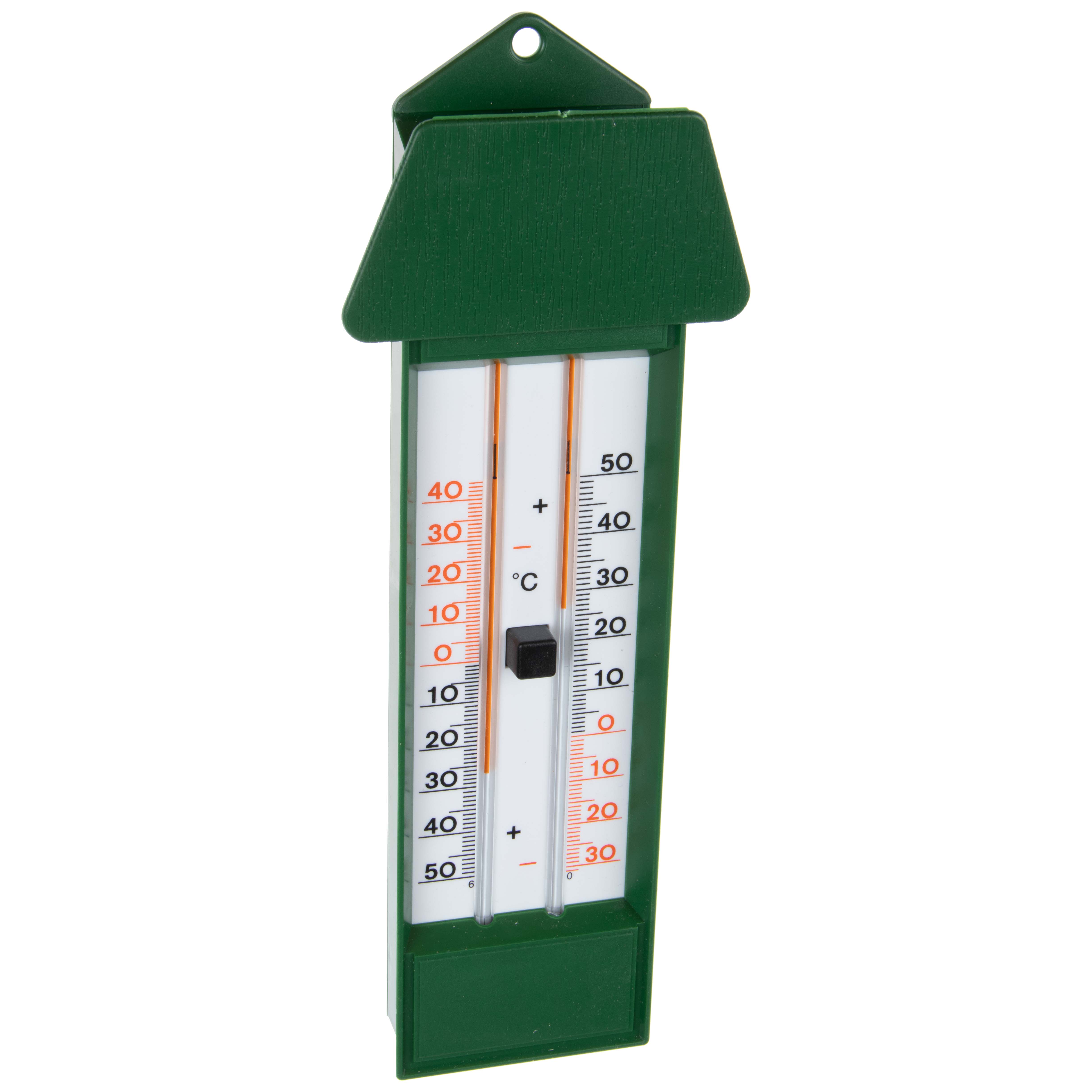 Thermometer trmini/plast groen 230mm