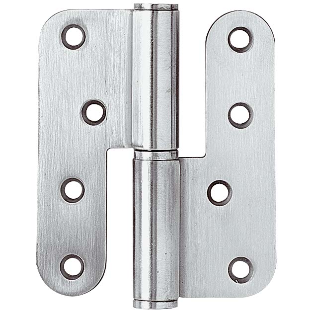 Paumelle droite en acier inoxydable 100 x 86 mm TEKNIBOX