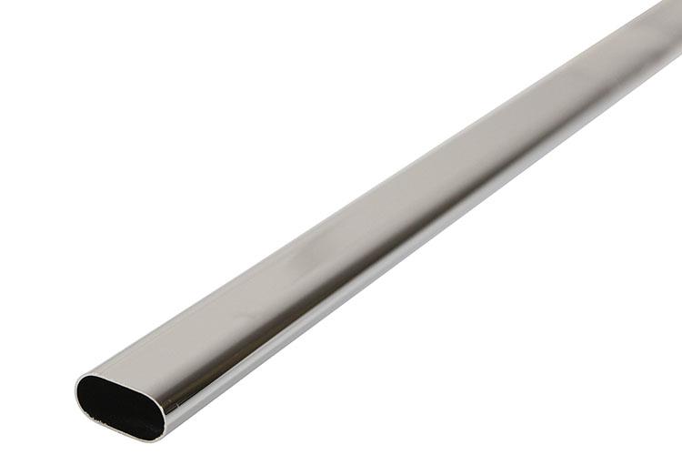tube de penderie chrome l 150 cm h 30 x b 15 x 0,8 mm