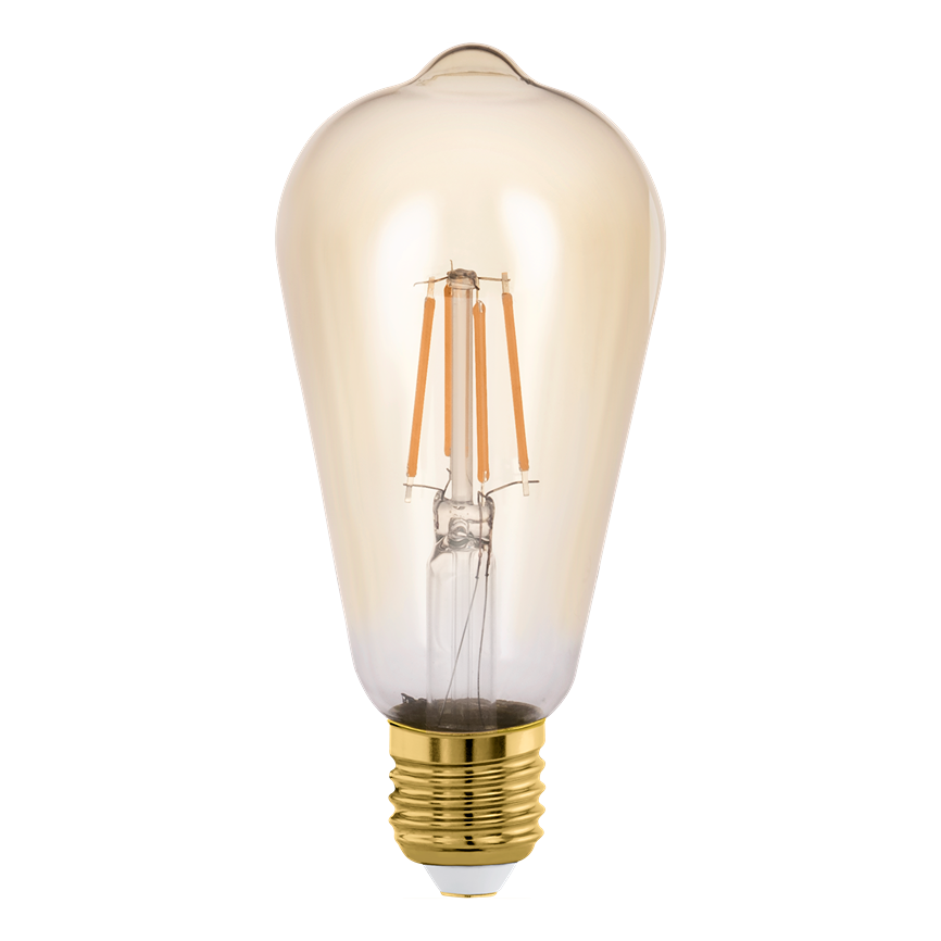 Eglo ampoule vintage E27 ST64 led 4W 2200k ambre (1 pièce) 