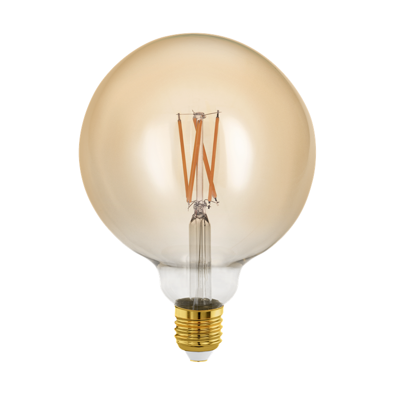 Eglo ampoule golden age E27 G125 led 4W 1700k ambre (1 pièce)